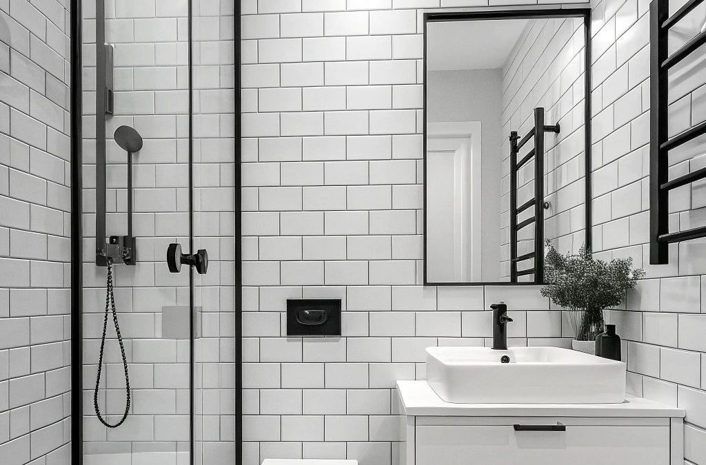 bathroom tile layout patterns 2025 London