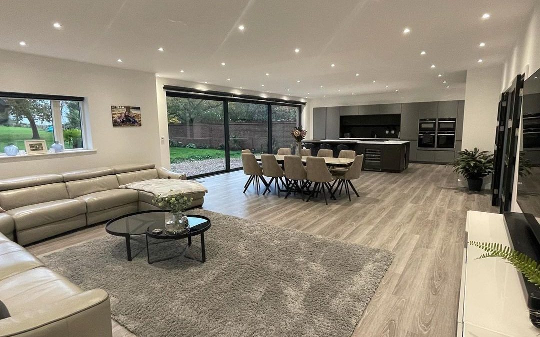 open plan kitchen living London